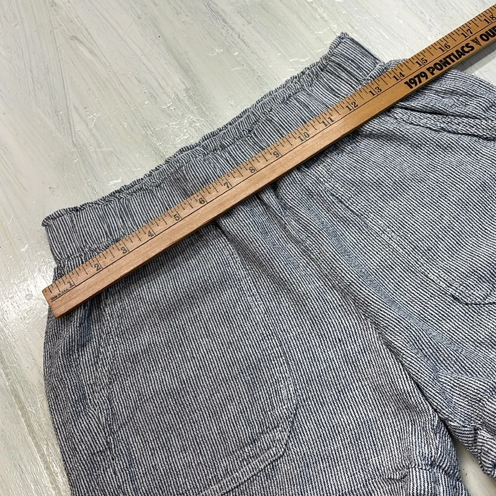 💚5/$25 SALE!💚 Briggs New York Blue Striped Linen Blend Cargo Short Sz S